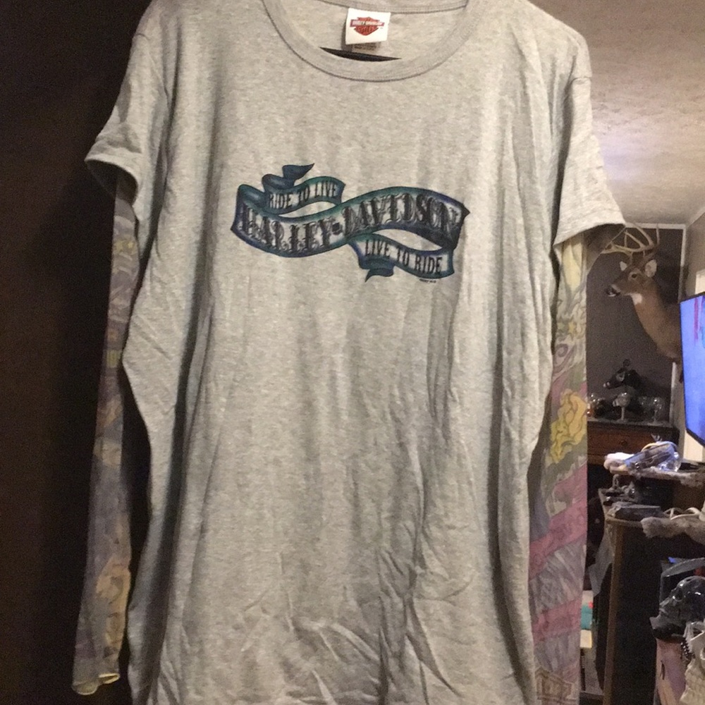 Harley Davidson tattoo sleeve shirt